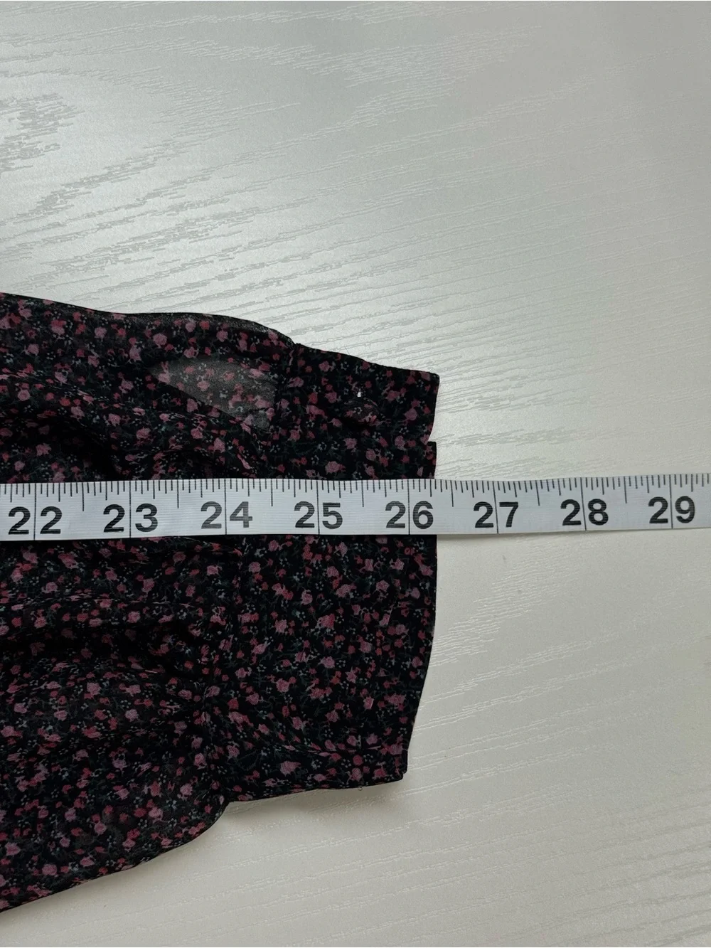 Rebecca Minkoff Women’s L Floral Blouse Black Pink Long Sleeve Sheer Neck Tie